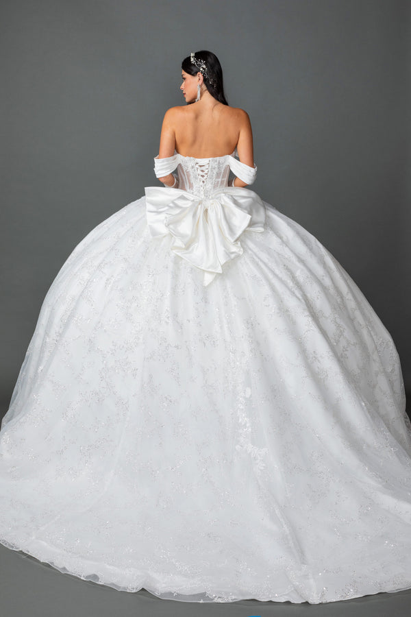 Vestido de Novia Corte Princesa con Corsé y Hombros Descubiertos - Dancing Queen (0322)