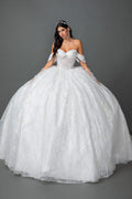 Vestido de Novia Corte Princesa con Corsé y Hombros Descubiertos - Dancing Queen (0322)