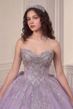 Vestido de Quinceañera y Sweet 16 con Hombros Caídos y Pedrería - Ladivine Quinceañera 15730