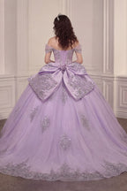 Vestido de Quinceañera y Sweet 16 con Hombros Caídos y Pedrería - Ladivine Quinceañera 15730