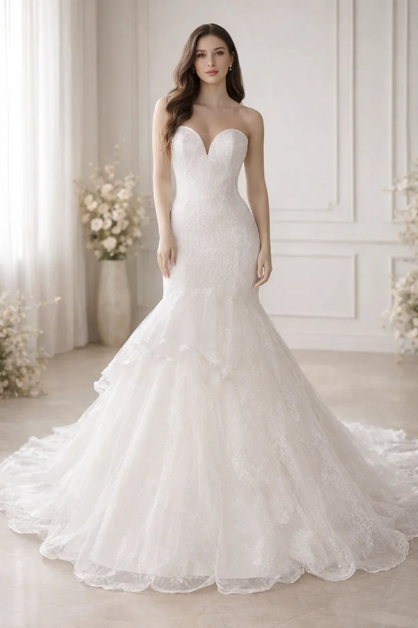 Strapless Wedding Dress - Lovely 416W