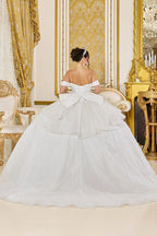Vestido de Novia Corte Princesa de Tul Brillante con Corsé de Pedrería - Dancing Queen (5043)