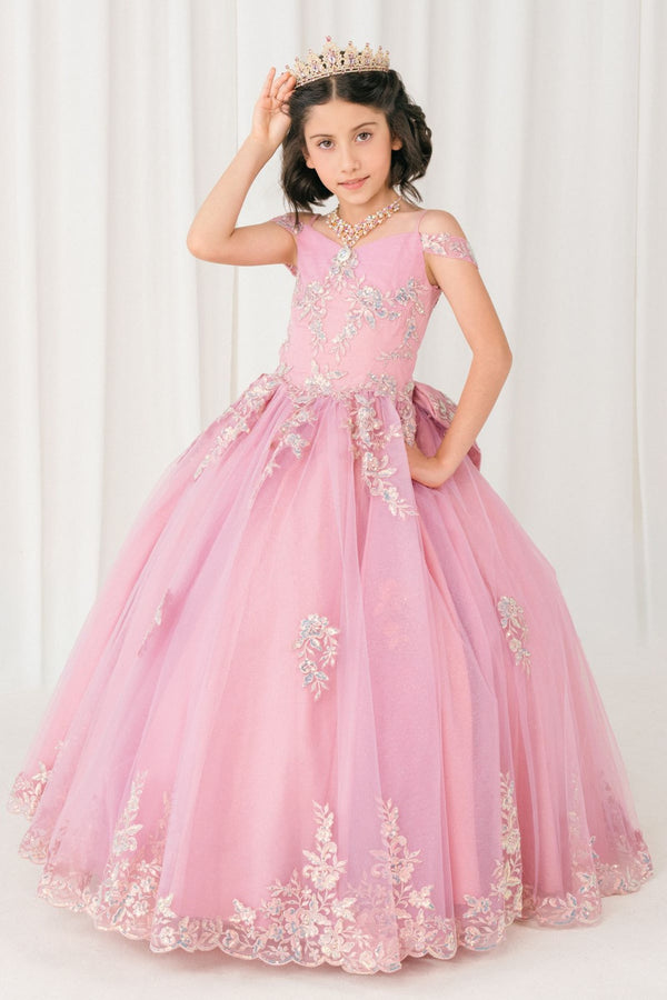 Vestido de Mini Quinceañera y Presentación con Brillo - Cinderella Couture 8405
