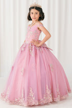 Vestido de Mini Quinceañera y Presentación con Brillo - Cinderella Couture 8405