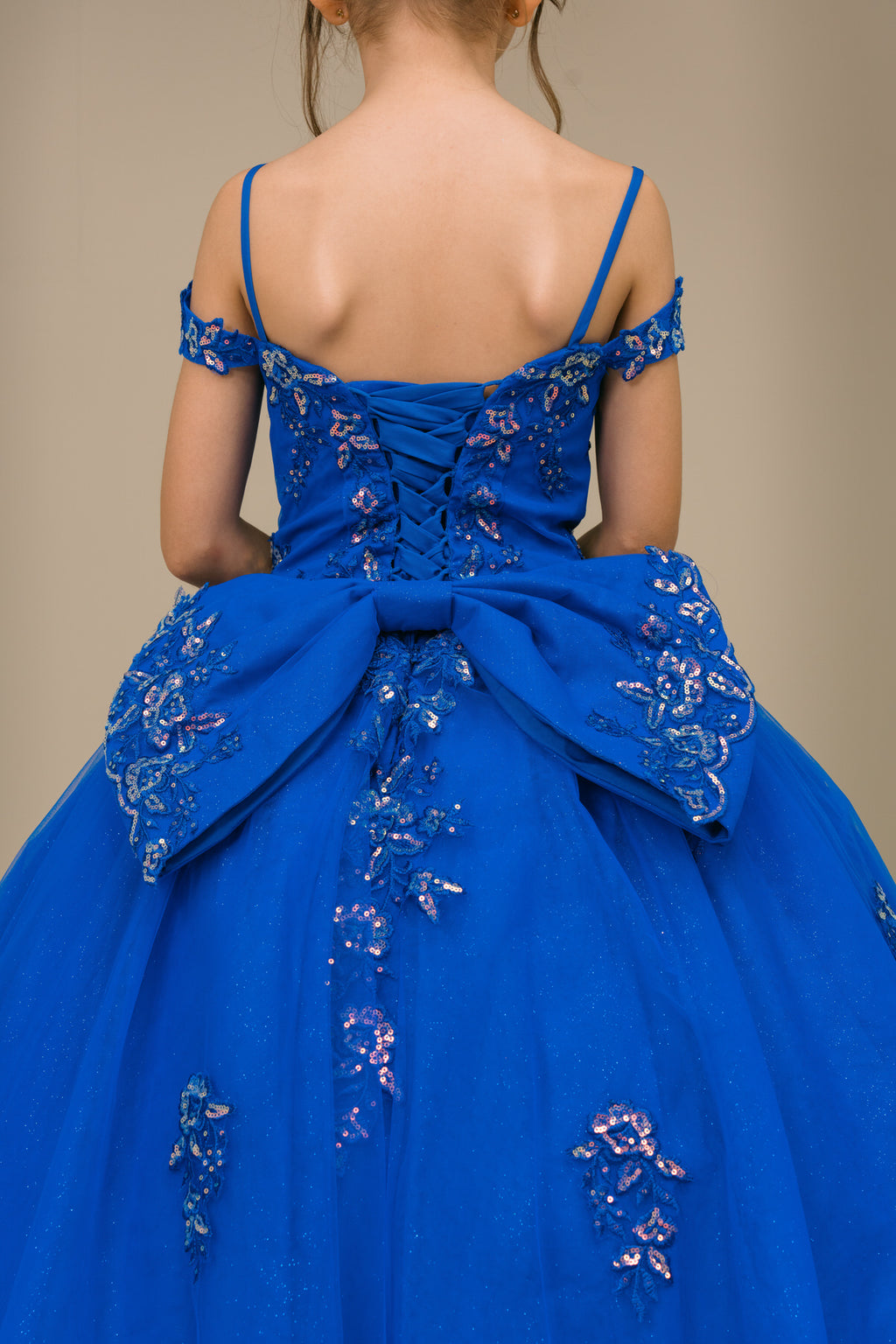 Vestido de Mini Quinceañera y Presentación con Brillo - Cinderella Couture 8405