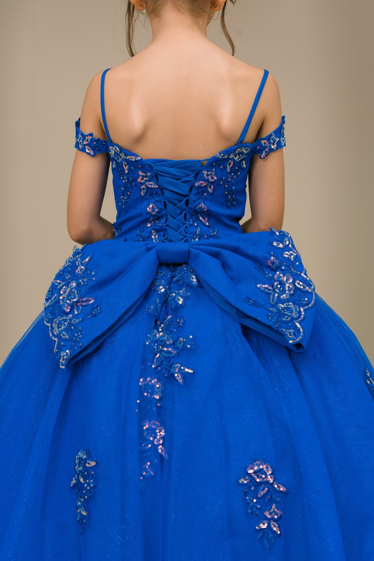 Vestido de Mini Quinceañera y Presentación con Brillo - Cinderella Couture 8405
