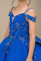 Vestido de Mini Quinceañera y Presentación con Brillo - Cinderella Couture 8405