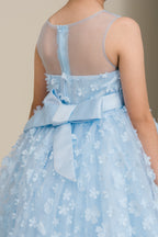 Vestido de Niña para Fiesta con Flores 3D - Cinderella Couture 9170