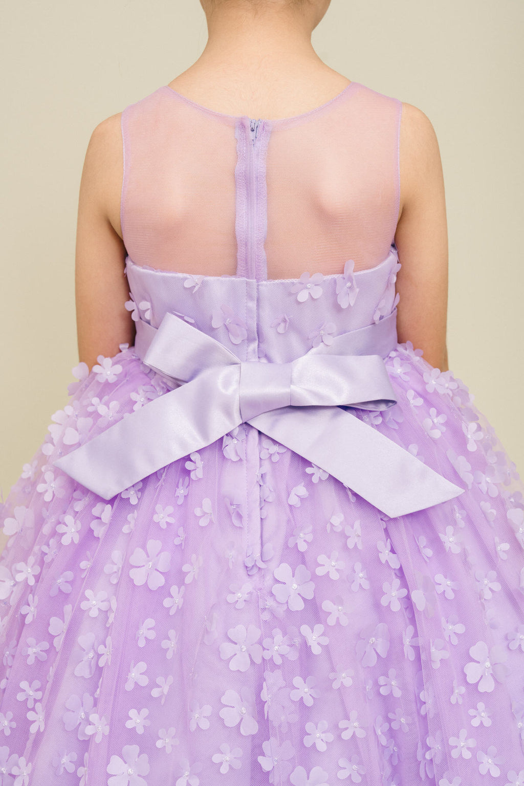 Vestido de Niña para Fiesta con Flores 3D - Cinderella Couture 9170