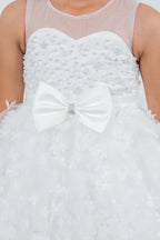Vestido de Niña para Fiesta con Flores 3D - Cinderella Couture 9170