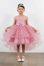 Vestido de Niña para Fiesta con Flores 3D - Cinderella Couture 9170
