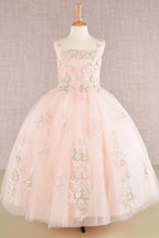 Vestido de Niña con Bordados Florales - GLS Kids by Elizabeth K (GK109)