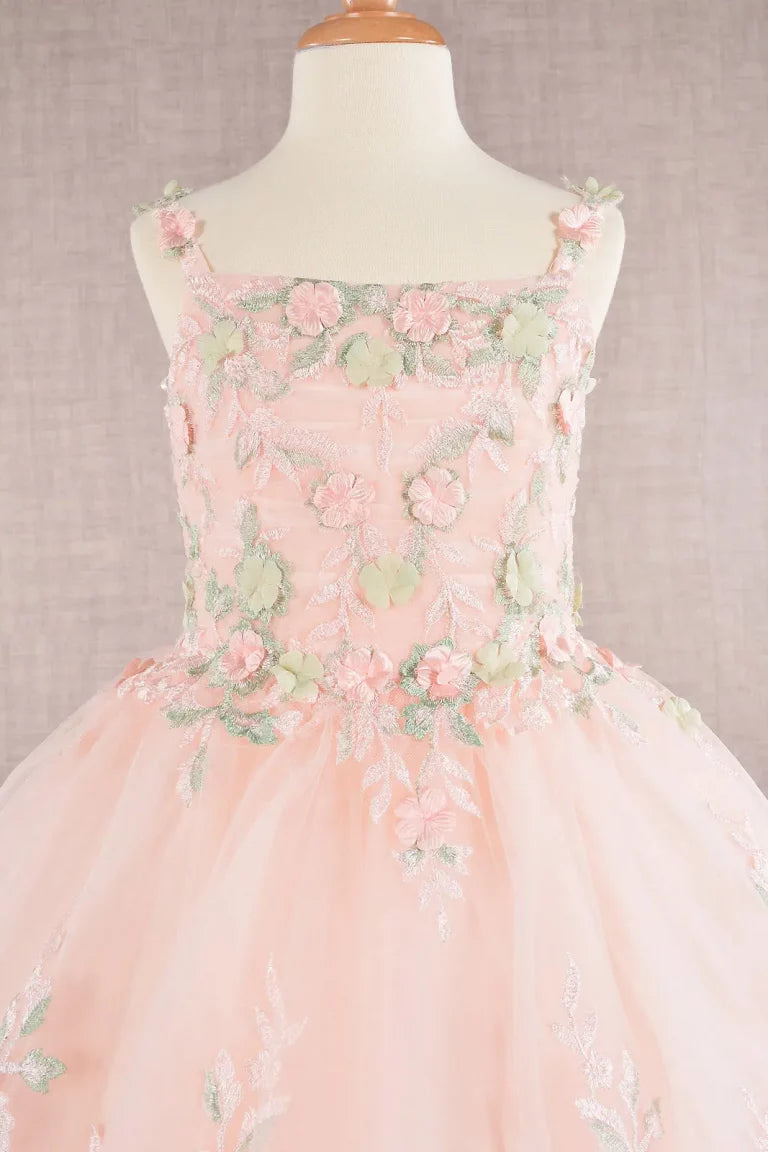 Vestido de Niña con Bordados Florales - GLS Kids by Elizabeth K (GK109)