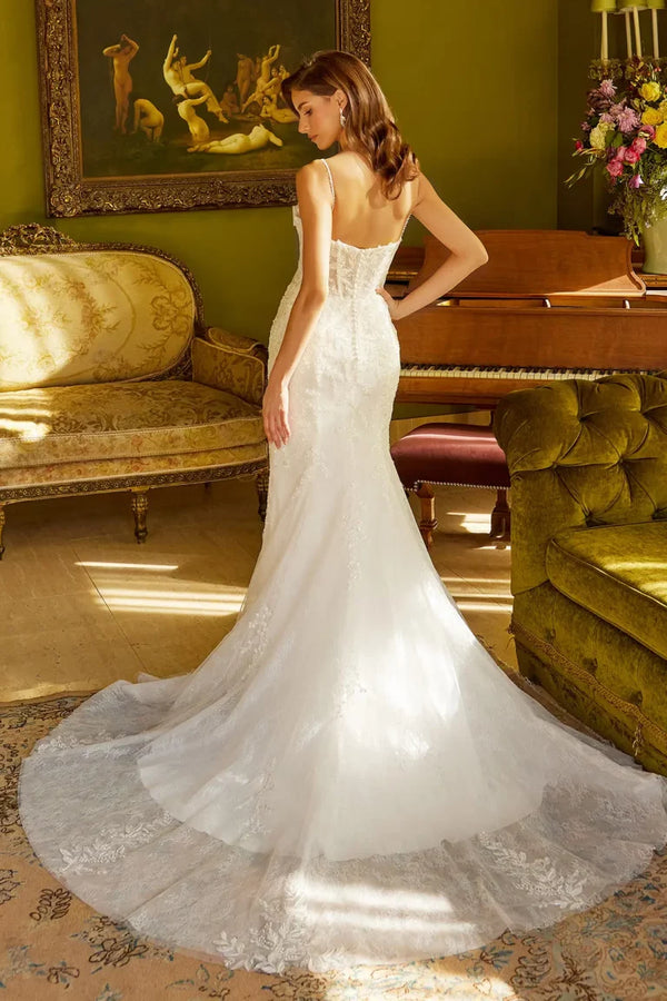 Vestido de Novia Corte Trompeta con Capa - GL3532 GLS by Gloria