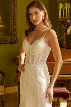Vestido de Novia Corte Trompeta con Capa - GL3532 GLS by Gloria