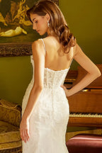 Vestido de Novia Corte Trompeta con Capa - GL3532 GLS by Gloria