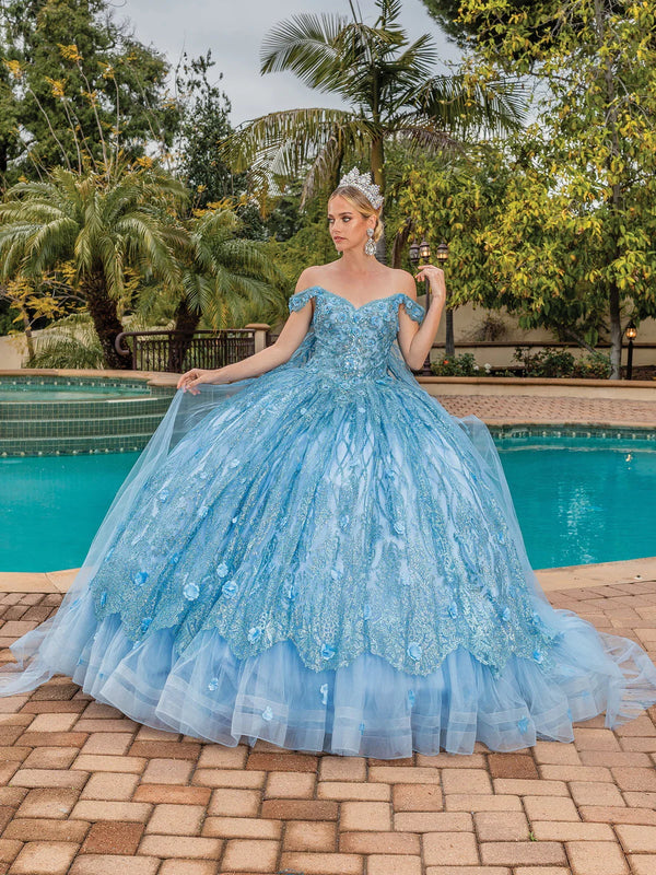Dancing Queen Glitter Quinceañera Dress - 1692