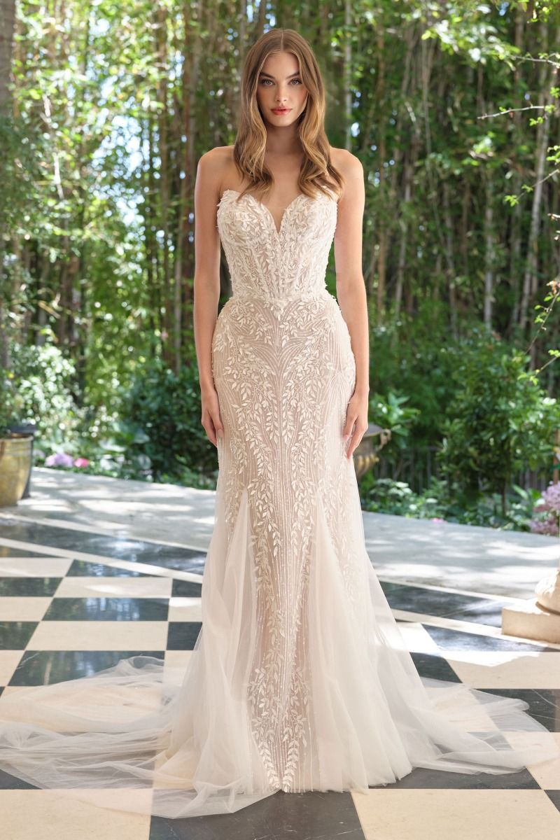 Mermaid Wedding Dress with Ivy Train