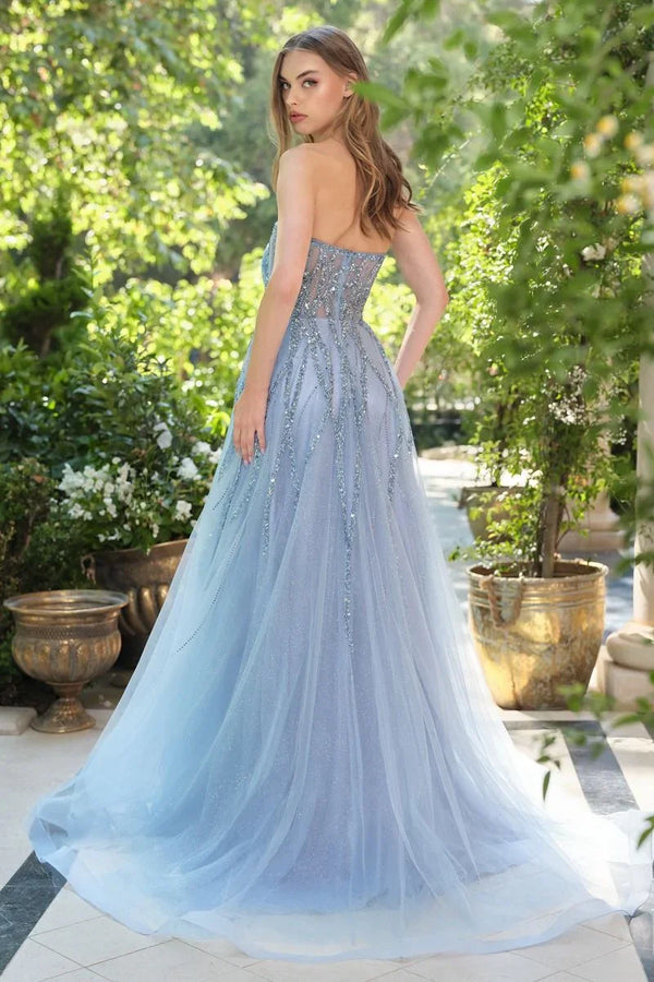 Vestido de Fiesta con Pedrería - Andrea & Leo Couture A1491