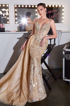 Detachable Overskirt Prom Dress - Ladivine CDS570