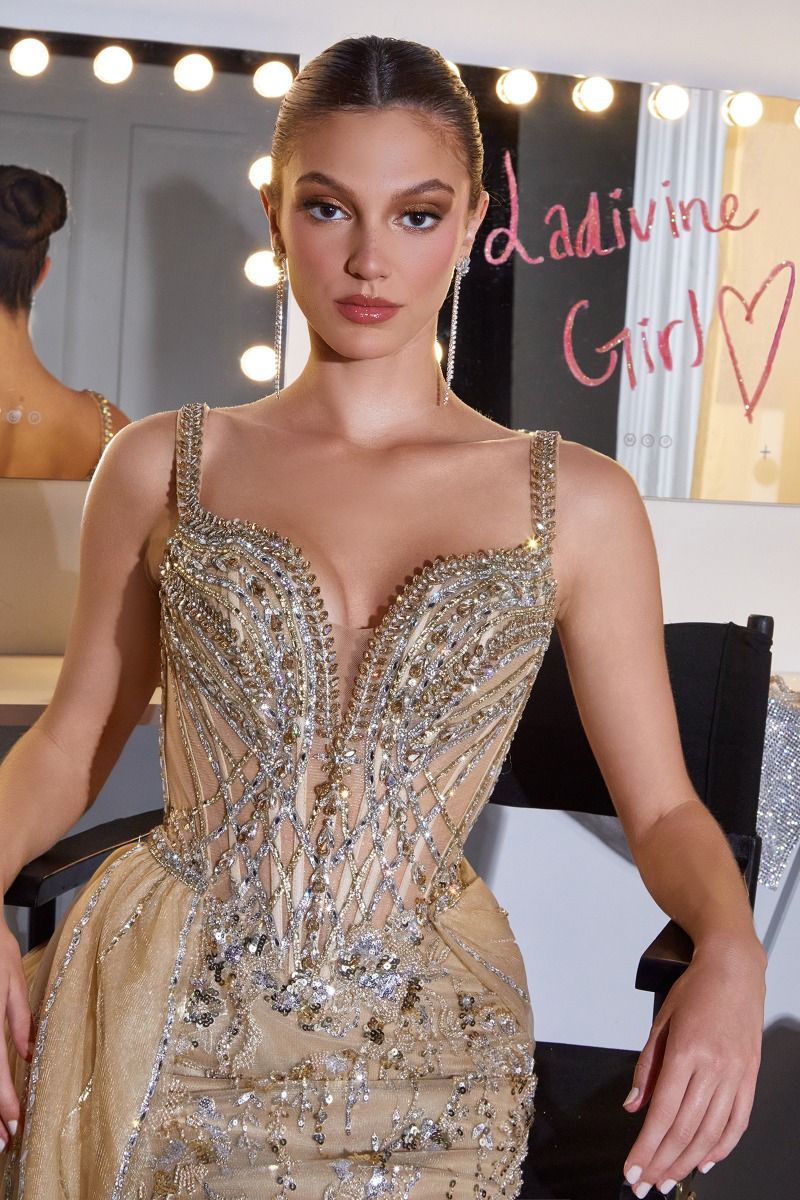 Detachable Overskirt Prom Dress - Ladivine CDS570