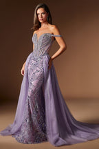 Detachable Overskirt Prom Dress - Ladivine CDS570