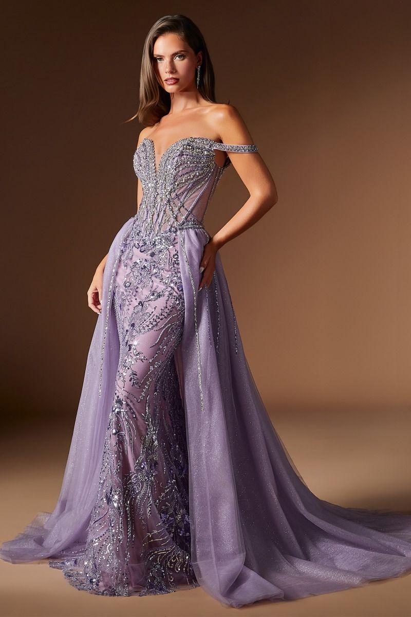 Detachable Overskirt Prom Dress - Ladivine CDS570