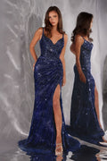 Ladivine - CC498 Crystal Embellished Fitted Prom & Evening Dress