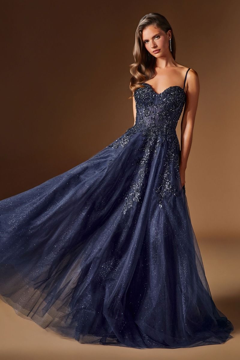 Vestido de Fiesta Línea A de Tul - Ladivine C177