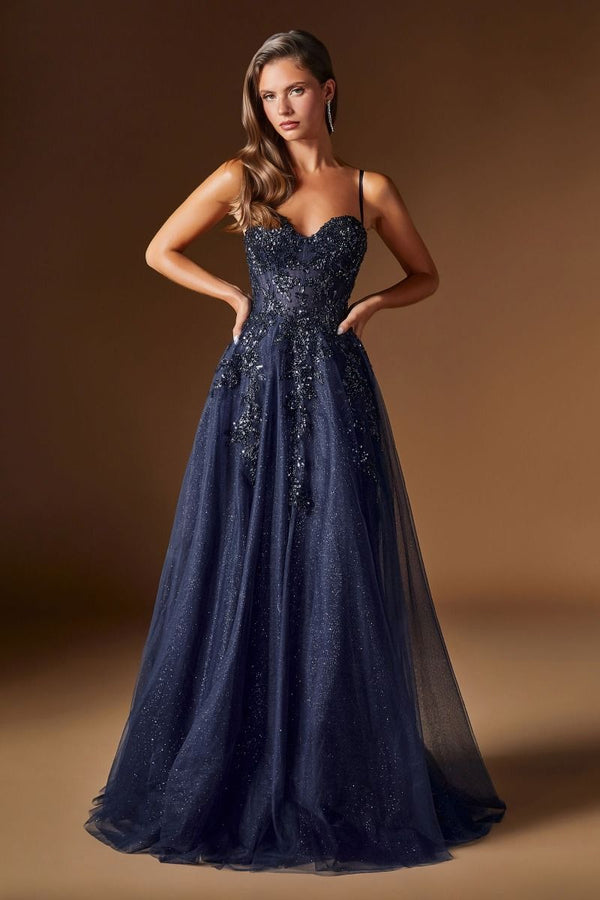 Vestido de Fiesta Línea A de Tul - Ladivine C177