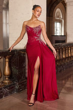Vestidos de Fiesta con Escote Strapless - Ladivine CD689