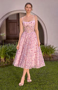 Vestido de Fiesta Midi Línea A - Andrea & Leo Couture A1515