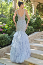 Vestido de Fiesta Corte Sirena con Escote en V Andrea & Leo - A1493