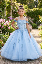 Vestido de Niña para Presentación con Pedrería - Cinderella Couture 8190
