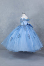 Vestido de Niña para Presentación con Pedrería - Cinderella Couture 8190