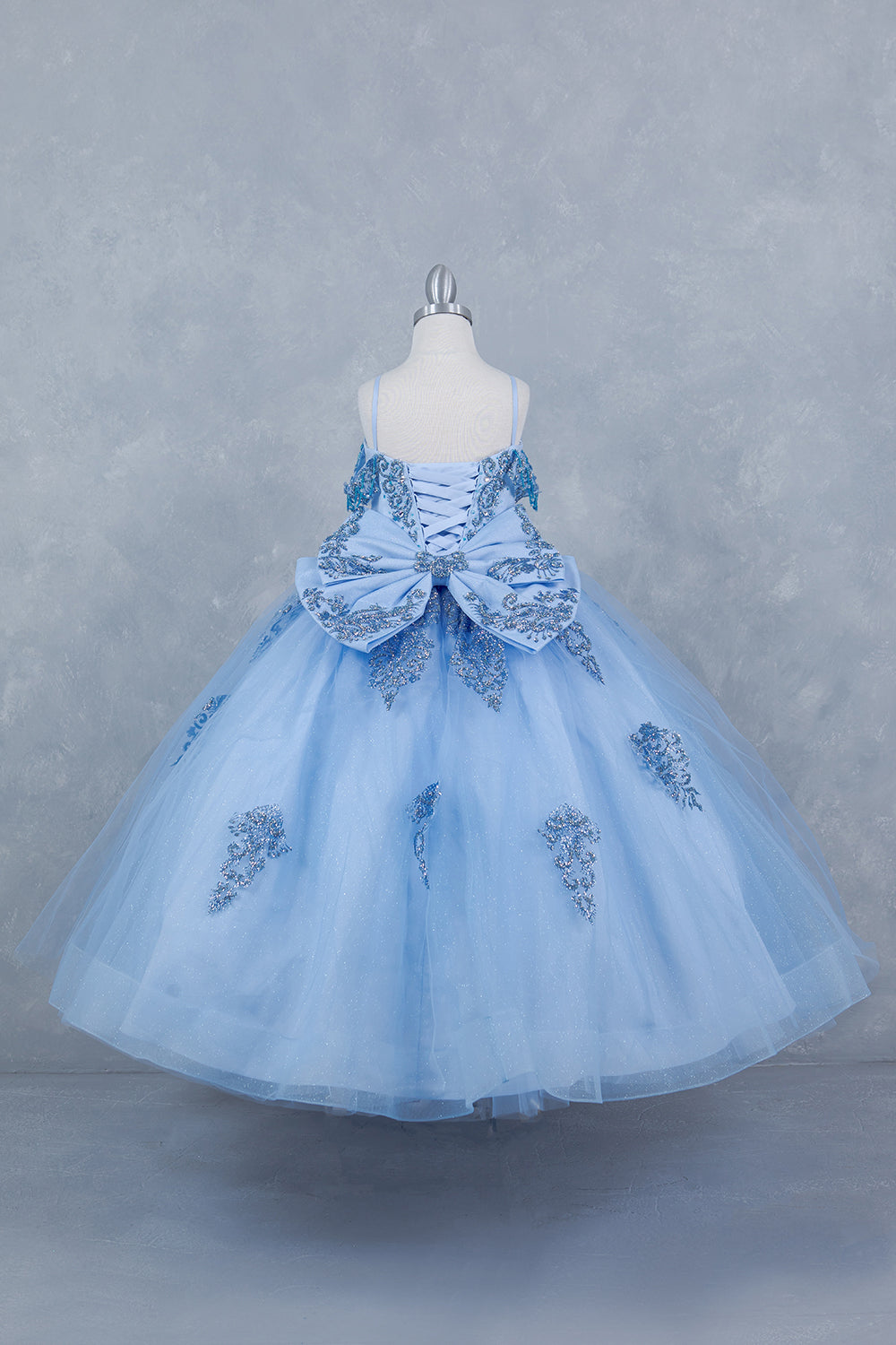 Vestido de Niña para Presentación con Pedrería - Cinderella Couture 8190