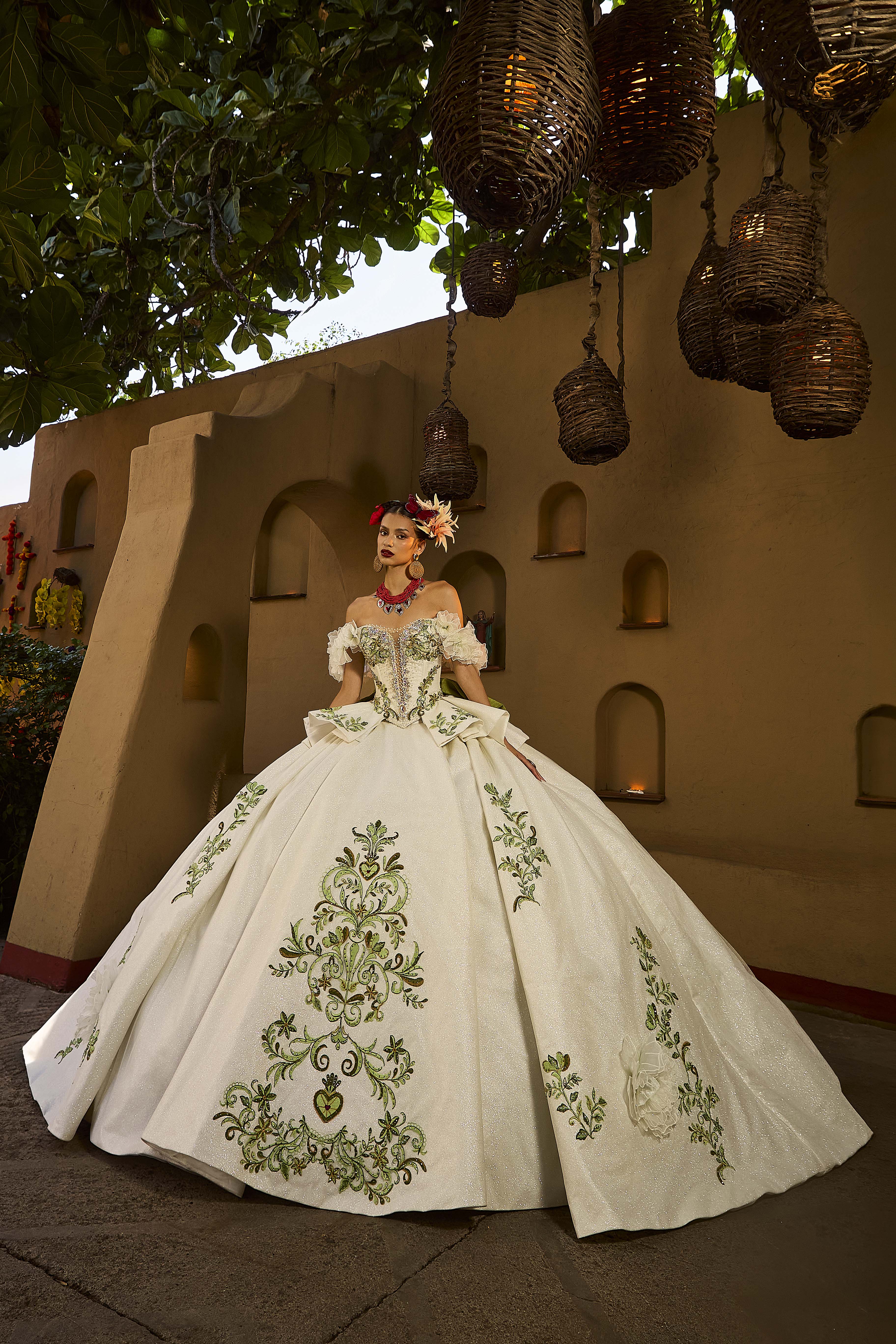 Frida Kahlo Collection Artisan Quinceañera or Bridal Gown - Ragazza Fashion MV64-164