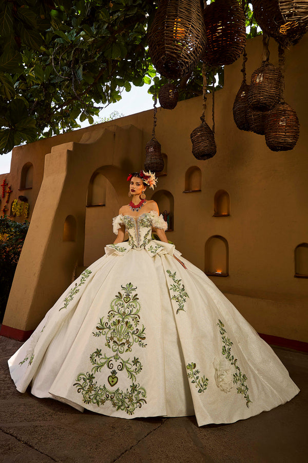 Frida Kahlo Collection Artisan Quinceañera or Bridal Gown - Ragazza Fashion MV64-164