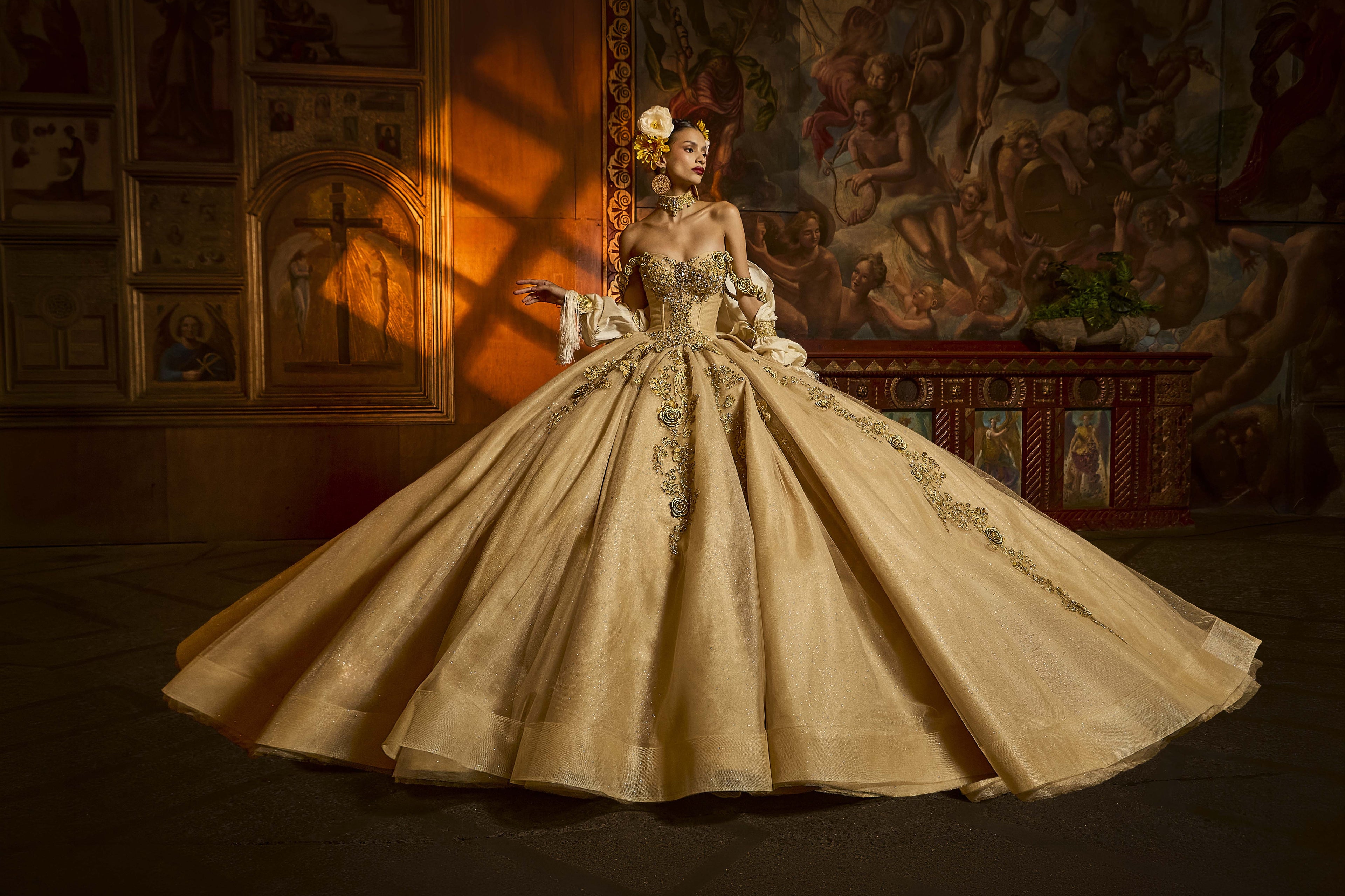 Vestido de Quinceañera Colección Frida Kahlo - Ragazza Fashion MV66-166