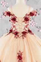 Vestido de Niña para Presentación con Flores 3D - GLS by Elizabeth K GK115