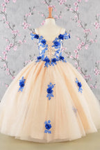Vestido de Niña para Presentación con Flores 3D - GLS by Elizabeth K GK115