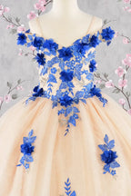 Vestido de Niña para Presentación con Flores 3D - GLS by Elizabeth K GK115