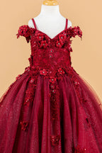 Vestido de Niña con Mariposas y Flores 3D - Elizabeth K GK117