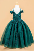 Vestido de Niña con Mariposas y Flores 3D - Elizabeth K GK117