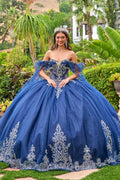 Vestido de XV Años Corte Princesa con Corset y Pedrería - GLS by Elizabeth K (GL3752)
