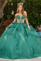 Vestido de Quinceañera con Corsé y Falda en Capas - GLS by Elizabeth K GL3846