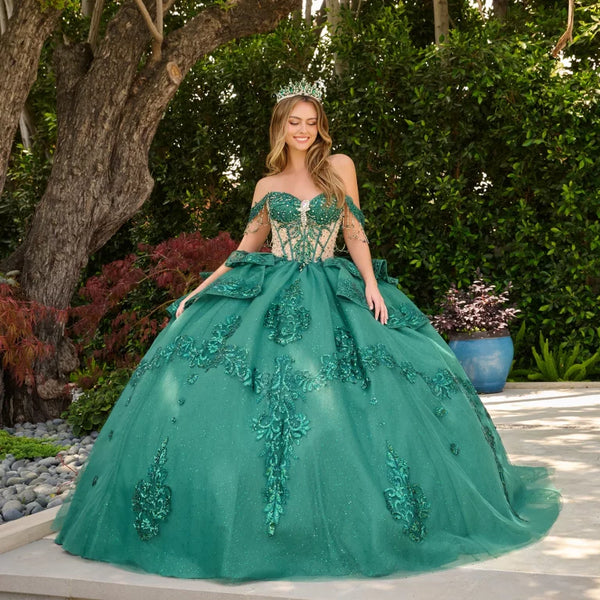 Vestido de Quinceañera con Corsé y Falda en Capas - GLS by Elizabeth K GL3846