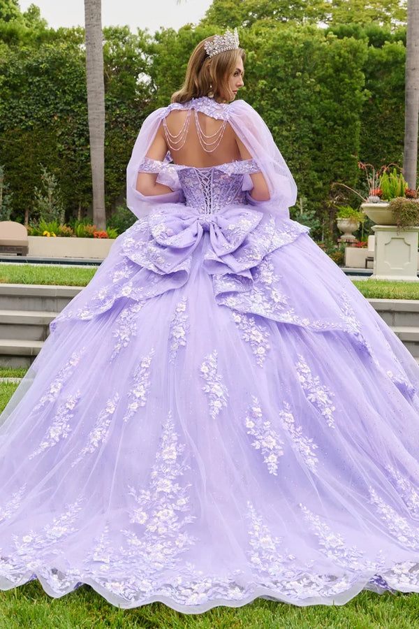 Vestido de Quinceañera con Corsé Transparente - GLS by Elizabeth K GL3847