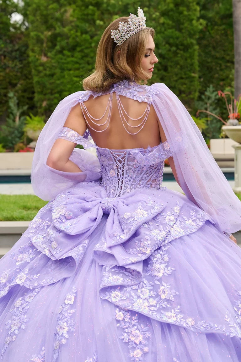 Vestido de Quinceañera con Corsé Transparente - GLS by Elizabeth K GL3847