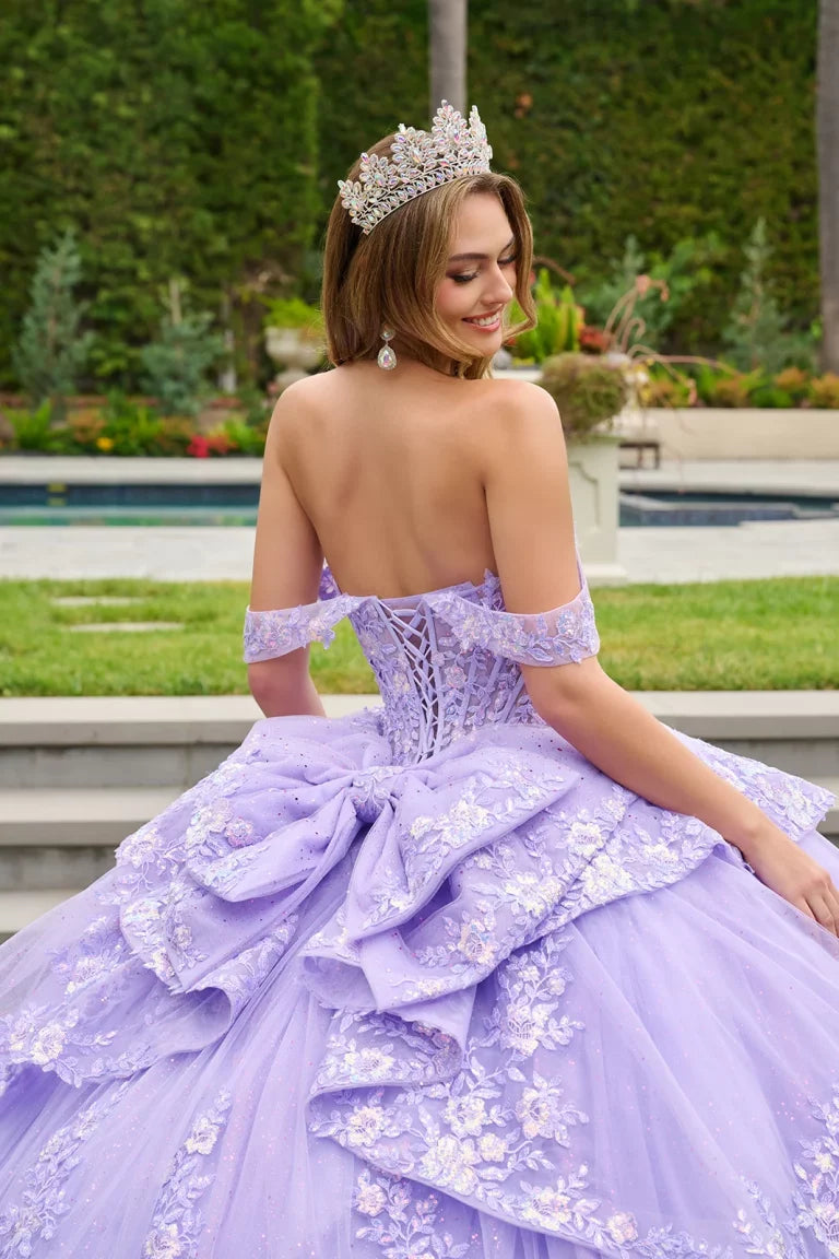 Vestido de Quinceañera con Corsé Transparente - GLS by Elizabeth K GL3847